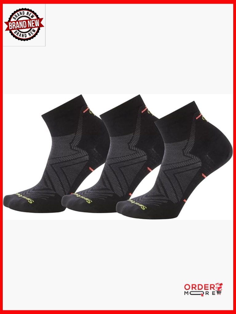 Women's Run Zero Cushion Ankle Socks 3-Pack, Merino Wool Athletic Socks